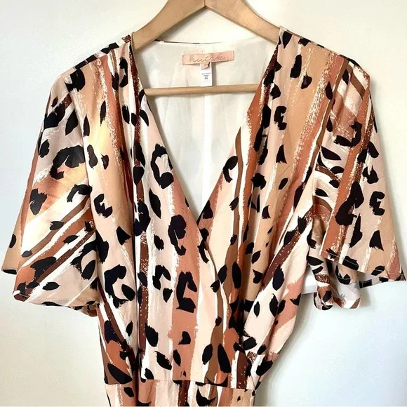 Anthropologie Hutch Blaise Leopard  Print Wrap Dress - Picture 7 of 11